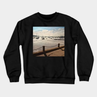 Late Afternoon on the River Deben Crewneck Sweatshirt